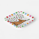 Fox Red Labrador Birthday Party Confetti Papieren Bordje (Gebogen)