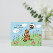 Fox Red Labrador en brief Iemand geeft om Briefkaart (Staand voorkant)