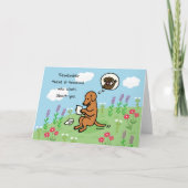 Fox Red Labrador en brief Iemand geeft om Kaart (Voorkant)