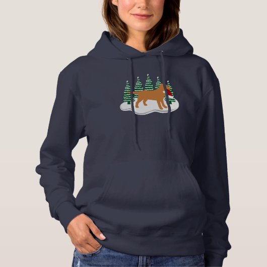 Fox Red Labrador kerstboombomen Hoodie (Voorkant)