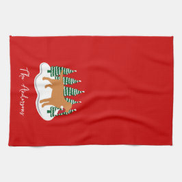 Fox Red Labrador kerstboombomen Theedoek