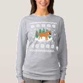 Fox Red Labrador-kerstEvergreen Snowflakes Trui (Voorkant)