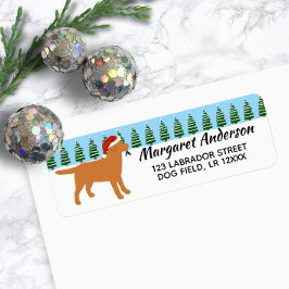 Fox Red Labrador kerstkerstkerstkerstkerstman-adre Etiket