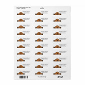 Fox Red Labrador kijken retouradres Etiket (Full Sheet)