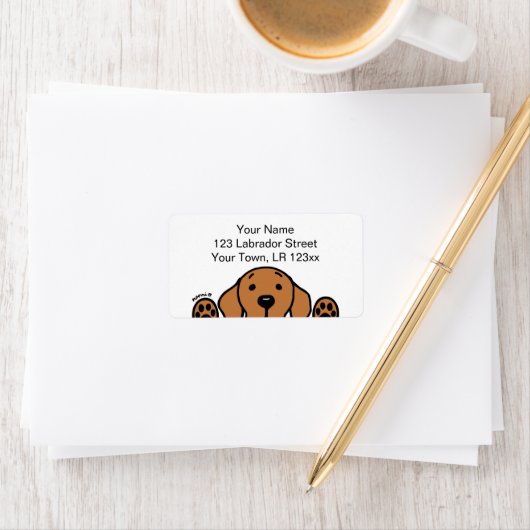 Fox Red Labrador kijken Retouradres Etiket (Insitu)