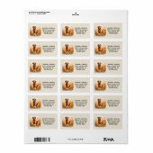 Fox Red Labrador Retriever Dog Etiket (Full Sheet)