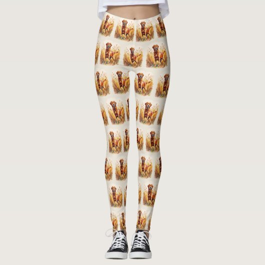 Fox Red Labrador Retriever Dog Leggings (Voorkant)