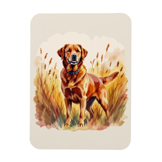 Fox Red Labrador Retriever Dog Magneet (Verticaal)