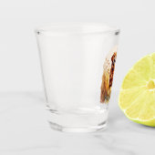 Fox Red Labrador Retriever Dog Shot Glas (Links)