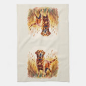 Fox Red Labrador Retriever Dog Theedoek (Verticaal)