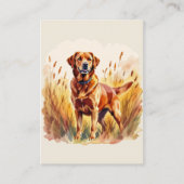 Fox Red Labrador Retriever Dog Visitekaartje (Voorkant)