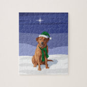 Fox Red Labrador Retriever kersthond Legpuzzel (Verticaal)