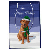 Fox Red Labrador Retriever kersthond Medium Cadeauzakje (Voorkant)