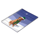 Fox Red Labrador Retriever kersthond Notitieboek (Linkerzijde)