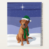 Fox Red Labrador Retriever kersthond Planner (Achterkant)