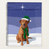 Fox Red Labrador Retriever kersthond Planner (Voorkant)