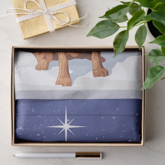 Fox Red Labrador Retriever kersthond Tissuepapier (Geschenk)