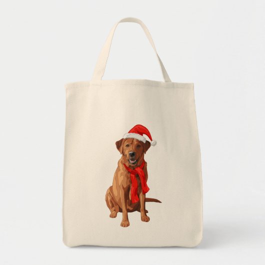 Fox Red Labrador Retriever kersthond Tote Bag (Voorkant)