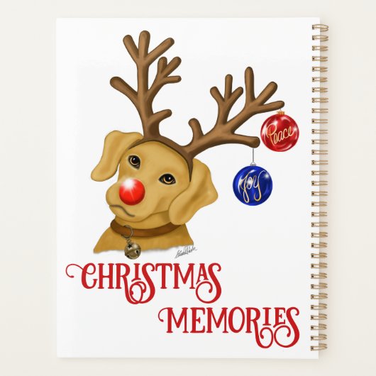 Fox Red Labrador Retriever Kerstplanner Planner (Achterkant)