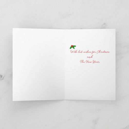 Fox Red Labrador Silhouette kerstkledij Kaart (Binnen)