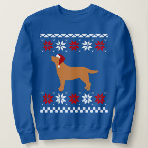 Fox Red Labrador Silhouette Santa Kerstmis Trui