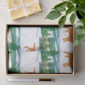 Fox Red Labrador Uitzicht met kerstwinter Tissuepapier (Geschenk)