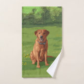 Fox Red Yellow Labrador Retriever Dog Bad Handdoek (Handdoek)