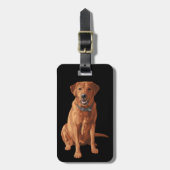 Fox Red Yellow Labrador Retriever Dog Bagagelabel (Voorkant verticaal)