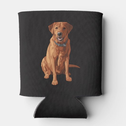 Fox Red Yellow Labrador Retriever Dog Blikjeskoeler (Achterkant)