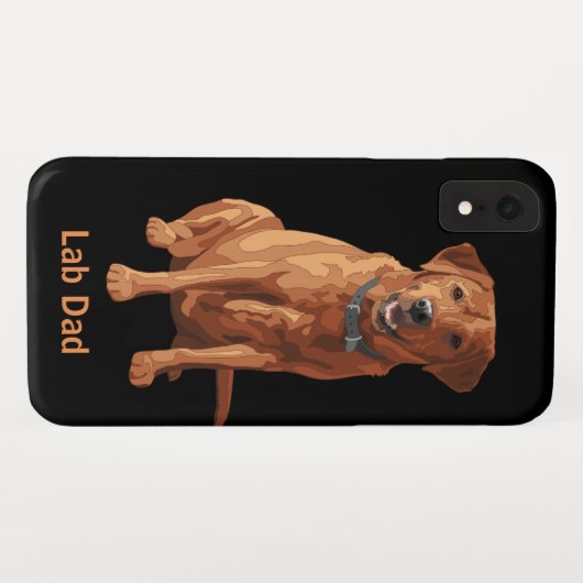 Fox Red Yellow Labrador Retriever Dog Case-Mate iPhone Case (Achterkant (horizontaal))