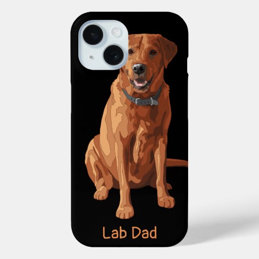 Fox Red Yellow Labrador Retriever Dog Case-Mate iPhone Case (Achterkant)