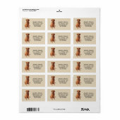 Fox Red Yellow Labrador Retriever Dog Etiket (Full Sheet)