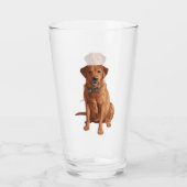 Fox Red Yellow Labrador Retriever Dog Glas (Achterkant)