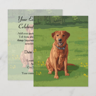 Fox Red Yellow Labrador Retriever Dog Kaart