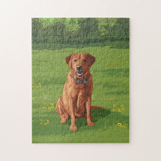 Fox Red Yellow Labrador Retriever Dog Legpuzzel (Verticaal)