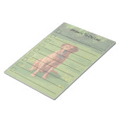 Fox Red Yellow Labrador Retriever Dog Notitieblok (Schuin)