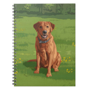 Fox Red Yellow Labrador Retriever Dog Notitieboek