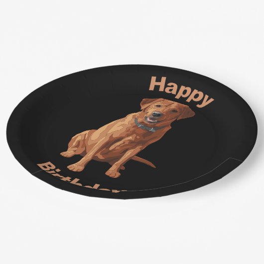 Fox Red Yellow Labrador Retriever Dog Papieren Bordje (Gekanteld)