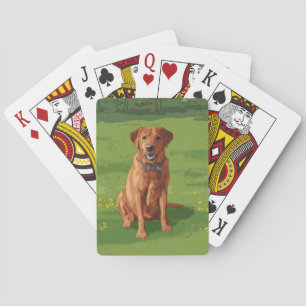 Fox Red Yellow Labrador Retriever Dog Pokerkaarten