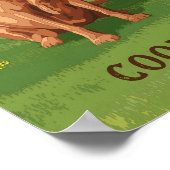 Fox Red Yellow Labrador Retriever Dog Poster (Hoek)