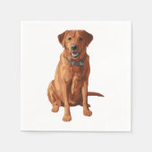 Fox Red Yellow Labrador Retriever Dog Servetten (Voorkant)