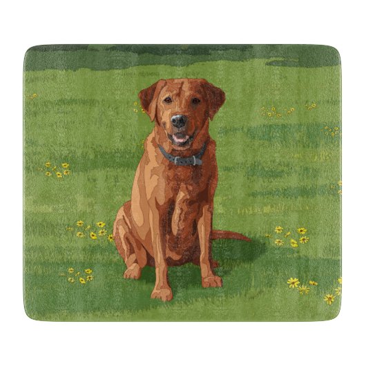 Fox Red Yellow Labrador Retriever Dog Snijplank (Voorkant)