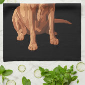 Fox Red Yellow Labrador Retriever Dog Theedoek (Gevouwen)