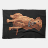 Fox Red Yellow Labrador Retriever Dog Theedoek (Horizontaal)