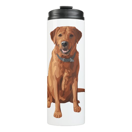 Fox Red Yellow Labrador Retriever Dog Thermosbeker (Voorkant)