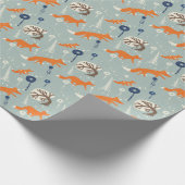 Fox reeks cadeaupapier (Hoek)