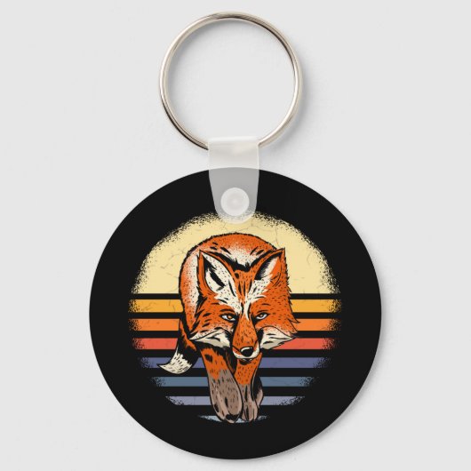 Fox Retro Sleutelhanger (Voorkant)