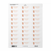 Fox Return Address Labels (Full Sheet)
