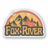 Fox River, Alaska Sticker (Voorkant)