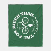 Fox River Trail (fietsen) Fleece Deken (Voorkant)